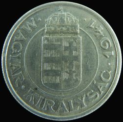 Magyarország-1941-1943-2 Pengő-Aluminium-VF-Pénzérme