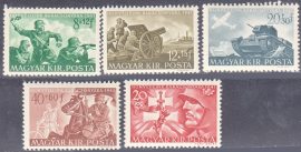Hungary-1941 set-Soldiers-UNC-Stamps