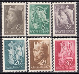 Hungary-1942 set-Kings-UNC-Stamps