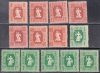 Hungary-1946 set-Forint-Fillér-UNC-Stamps