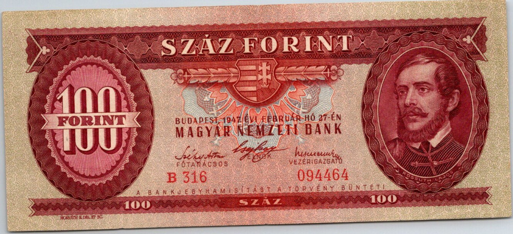 Magyarország 1947. 100 Forint-VF - Album Portal