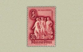 Magyarország-1948-Szakszervezet-UNC-Bélyeg