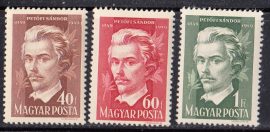 Hungary-1950 set-Petőfi Sándor-UNC-Stamps