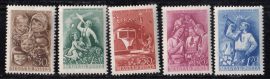 Hungary-1951 set-Childrens-UNC-Stamps