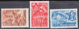 Hungary-1951 set-May 1-UNC-Stamps