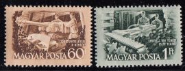 Hungary-1952 set-Miners Day-UNC-Stamps