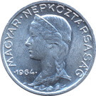 Hungary-1953-1965-5 Filler-Aluminum-VF-Coin