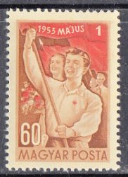 Magyarország-1953-Május 1-UNC-Bélyeg