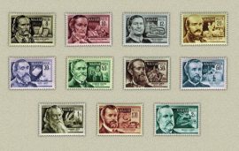 Hungary-1954 set-UNC-Stamps