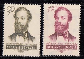 Hungary-1954 set-Jókai Mór-UNC-Stamps