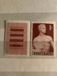 Hungary-1958 set-Postal Minister Conference-UNC-Stamp