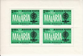 06.Magyarország-1962 kisív-A malária elleni küzdelem éve-UNC-Bélyegek
