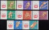 Hungary-1963 set-Winter Olympic-UNC-Stamp