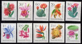 Hungary-1965 set-Flowers-UNC-Stamps