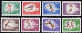 Hungary-1966 set-European Athletics Championships-UNC-Stamp