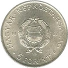 Magyarország-1967-5 Forint-Nikkel-VF-Pénzérme