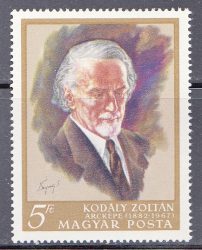 03.Magyarország-1968-Kodály Zoltán-UNC-Bélyeg