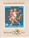 12.Magyarország-1968 blokk-Olimpia-UNC-Bélyeg
