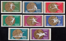02.Magyarország-1969 sor-Olimpiai érmesek-UNC-Bélyeg