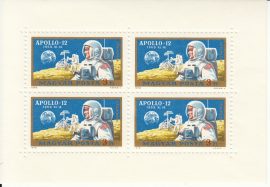 Hungary-1970 blokk-Apollo 12-UNC-Stamps