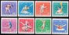   Hungary-1970 set-The 75th Anniversary of the Hungarian Olympic Committee-UNC-Stamps