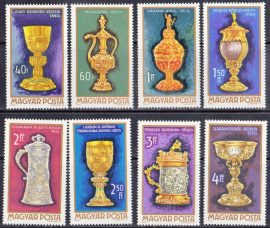 Hungary-1970 set-Goldsmiths Art-UNC-Stamps