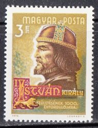 19.Magyarország-1970-Szent István-UNC-Bélyeg