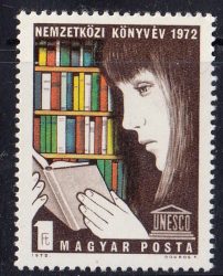 Hungary-1972-The International Year of the Book-UNC-Stamp