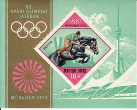 18.Magyarország-1972 blokk-Olimpia-UNC-Bélyeg