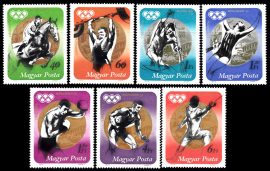 Hungary-1973 set-Medal Wins at the Olympic Games in Munich-UNC-Stamps