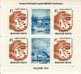 Hungary-1973 blokk-European Conference on Security and Cooperation-UNC-Stamps