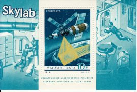 23.Magyarország-1973 blokk-Skylab-UNC-Bélyegek