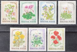 19.Magyarország-1973 sor-Virág-UNC-Bélyegek