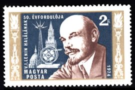 Hungary-1974-The 50th Anniversary of the Death of Lenin-UNC-Stamp