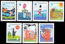 26.Hungary-1975 set-Environmental Protection-UNC-Stamps