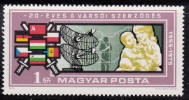 30.Magyarország-1975-20 éves a Varsói Szerződés-UNC-Bélyeg