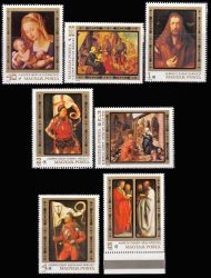 Hungary-1979 set-Paintings-UNC-Stamps