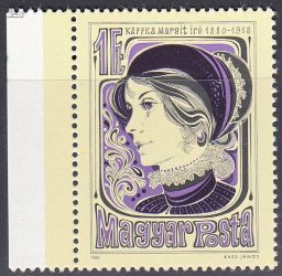 Hungary-1980-The 100th Anniversary of the Birth od Margit Kaffka-UNC-Stamp