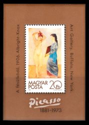 26.Magyarország-1981 blokk-Pablo Picasso 100. születésnapjának évfordulójára-20Ft-UNC-Bélyeg