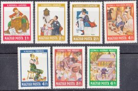 Hungary-1981 set-Paintings-UNC-Stamps