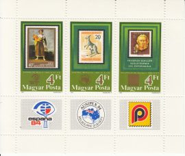 Hungary-1984 blokk-Stamp Exhibition-UNC-Stamps