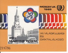 19.Magyarország-1985 blokk-VIT-UNC-Bélyegek