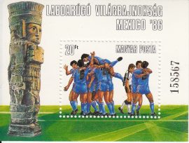 Hungary-1986 blokk-Football Championship-UNC-Stamps