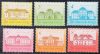 Hungary-1986 set-Castles-UNC-Stamps