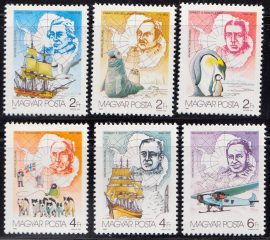 Hungary-1987 set-The 75th Anniversary of the Antarctic Exploration-UNC-Stamps