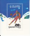 Hungary-1987 blokk-Winter Olimpics-UNC-Stamps
