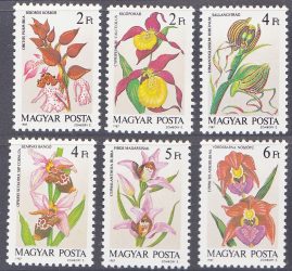 20.Magyarország-1987 sor-Orchideák-UNC-Bélyegek