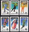 Hungary-1987 set-Winter Olympic-UNC-Stamps