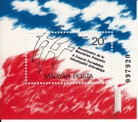 Hungary-1989 block-The 200th Anniversary of the French Revolution-UNC-Stamp