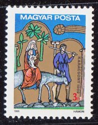 Hungary-1989-Christmas-UNC-Stamp